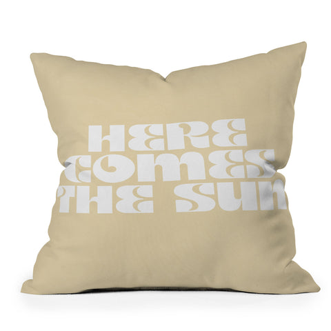 les muses here comes the sun I Throw Pillow