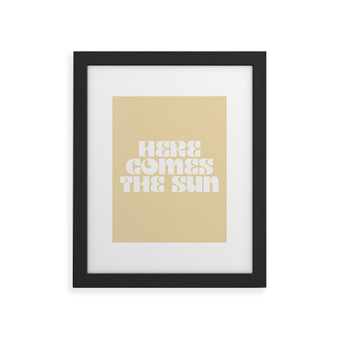 les muses here comes the sun I Framed Art Print