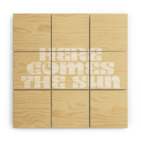 les muses here comes the sun I Wood Wall Mural