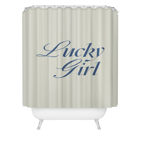 les muses lucky girl Shower Curtain
