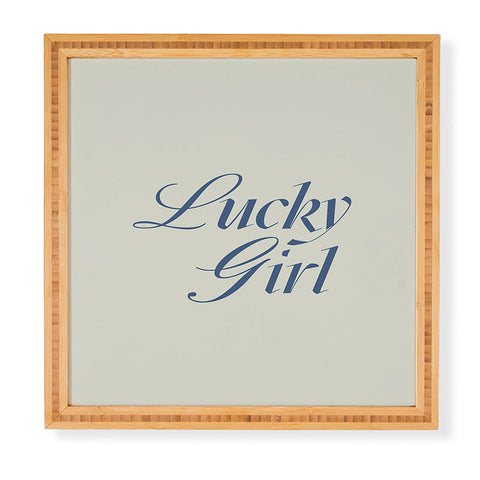 les muses lucky girl Framed Wall Art