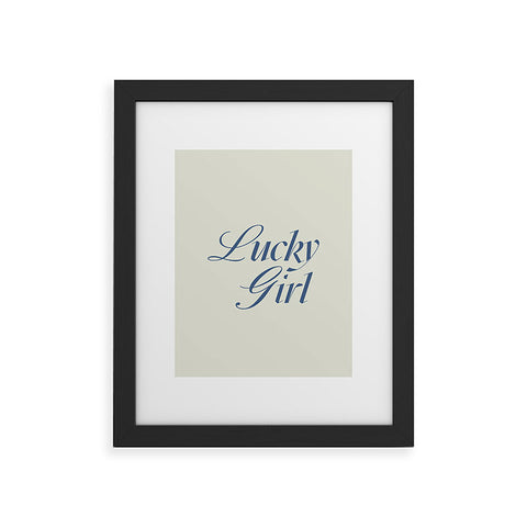 les muses lucky girl Framed Art Print