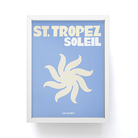les muses st tropez soleil Framed Mini Art Print