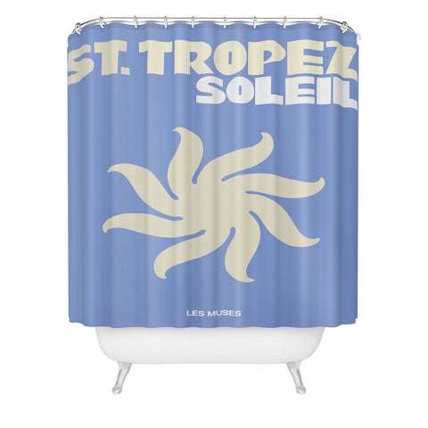 les muses st tropez soleil Shower Curtain