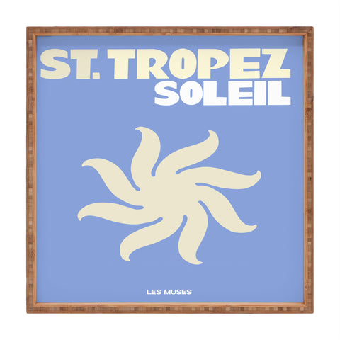 les muses st tropez soleil Square Tray