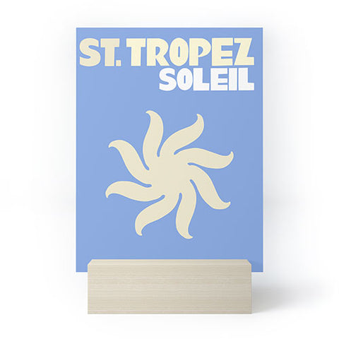 les muses st tropez soleil Mini Art Print