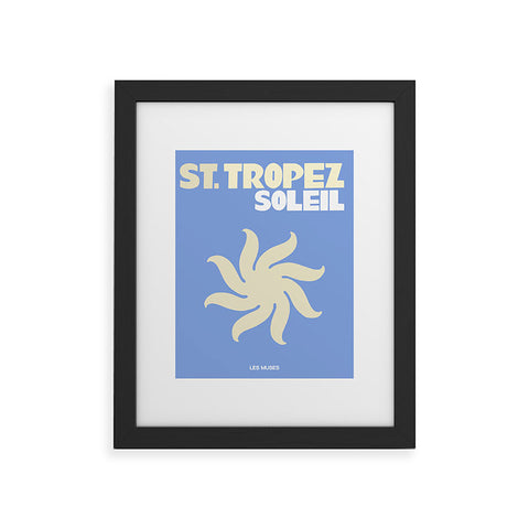 les muses st tropez soleil Framed Art Print