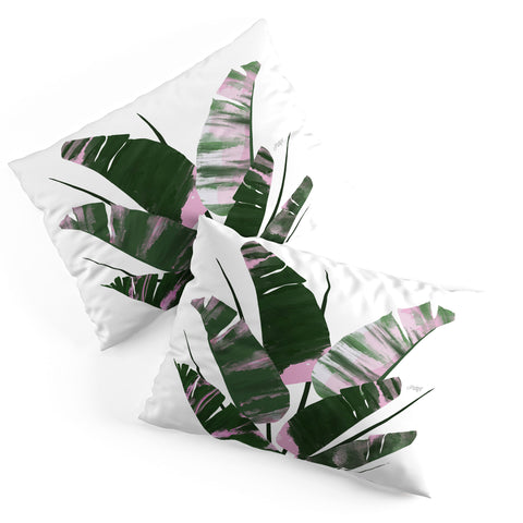 Lindsey Kay Collective Banana Leaf Plant Collage Pillow Shams