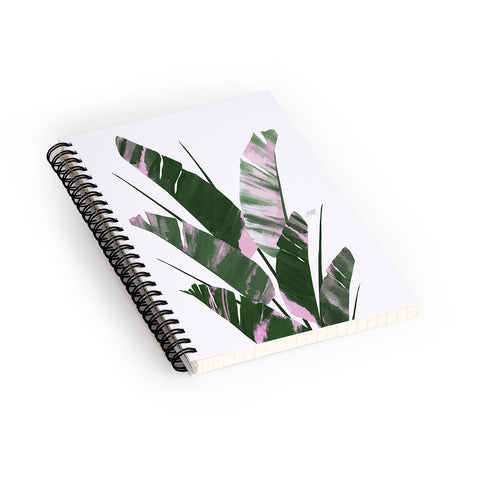 Lindsey Kay Collective Banana Leaf Plant Collage Spiral Notebook