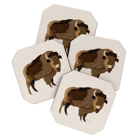 Lindsey Kay Collective Buffalo Collage Coaster Set