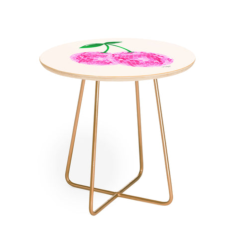 Lindsey Kay Collective Disco Ball Cherries Round Side Table