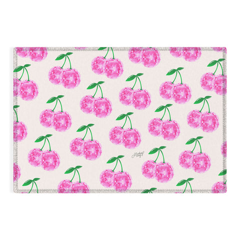 Lindsey Kay Collective Disco Ball Cherries Outdoor Rug