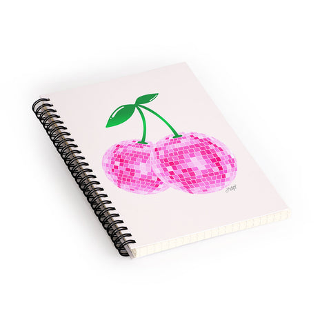 Lindsey Kay Collective Disco Ball Cherries Spiral Notebook