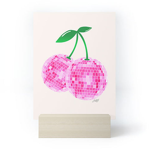 Lindsey Kay Collective Disco Ball Cherries Mini Art Print