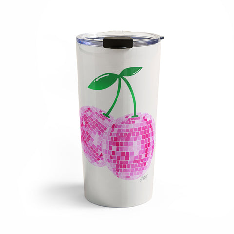 Lindsey Kay Collective Disco Ball Cherries Travel Mug
