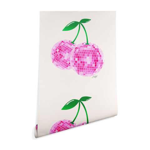 Lindsey Kay Collective Disco Ball Cherries Wallpaper