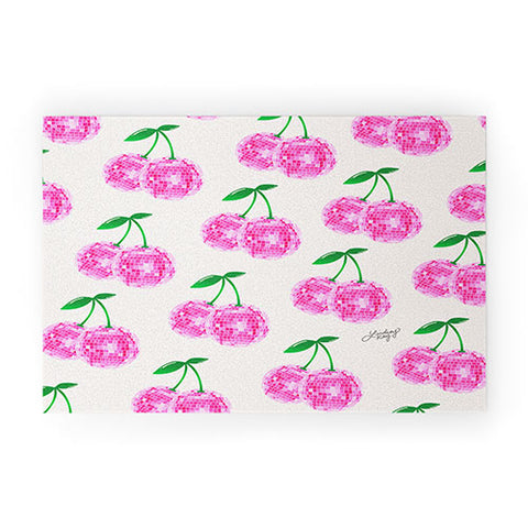 Lindsey Kay Collective Disco Ball Cherries Welcome Mat