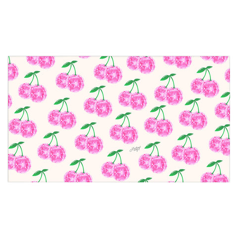 Lindsey Kay Collective Disco Ball Cherries Tablecloth