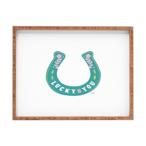 Lindsey Kay Collective Lucky You Horse Shoe Rectangular Tray