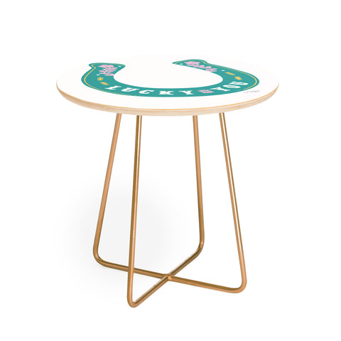 Lindsey Kay Collective Lucky You Horse Shoe Round Side Table