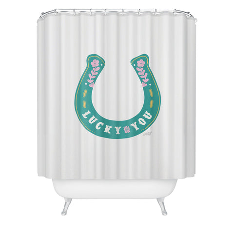 Lindsey Kay Collective Lucky You Horse Shoe Shower Curtain