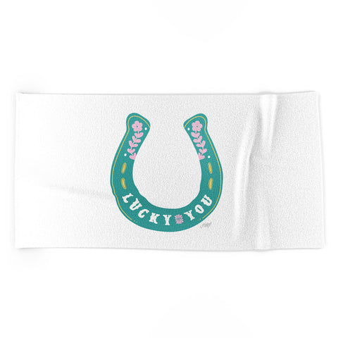 Lindsey Kay Collective Lucky You Horse Shoe Beach Towel