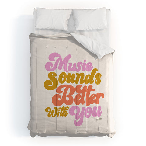 Lindsey Kay Collective Music Sounds Better With You Comforter