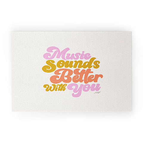 Lindsey Kay Collective Music Sounds Better With You Welcome Mat