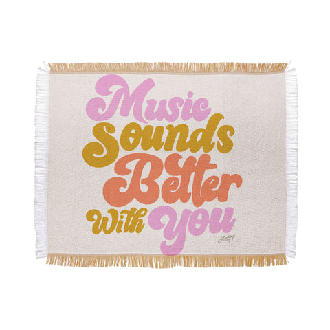 Lindsey Kay Collective Music Sounds Better With You Throw Blanket