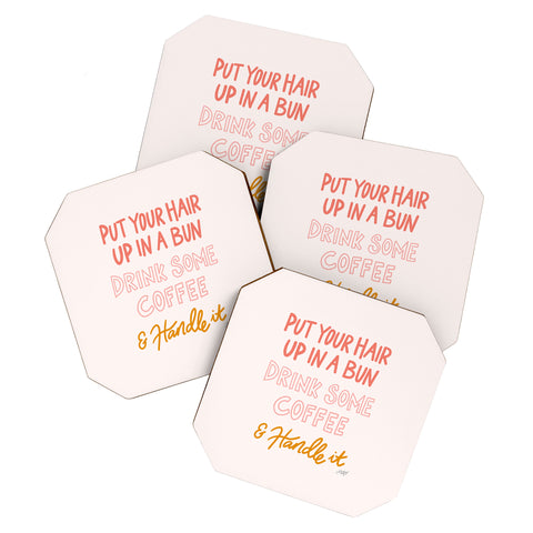 Lindsey Kay Collective Put Your Hair Up Coaster Set