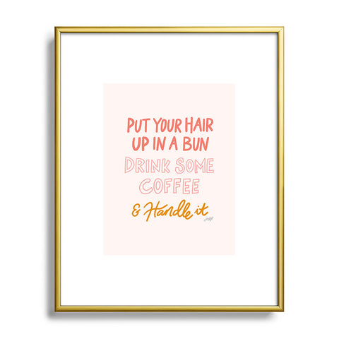 Lindsey Kay Collective Put Your Hair Up Metal Framed Art Print
