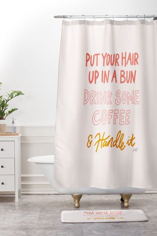 Lindsey Kay Collective Put Your Hair Up Shower Curtain And Mat