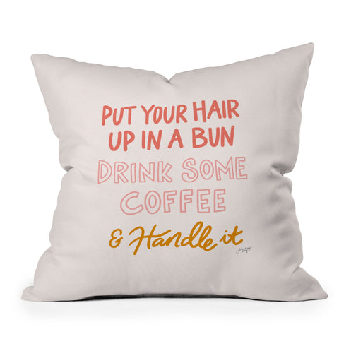 Lindsey Kay Collective Put Your Hair Up Outdoor Throw Pillow