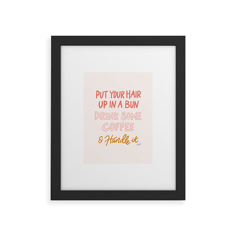 Lindsey Kay Collective Put Your Hair Up Framed Art Print