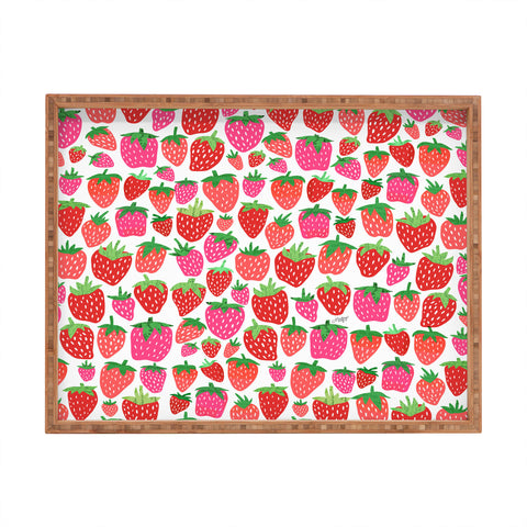 Lindsey Kay Collective Strawberries Lindsey Kay Rectangular Tray