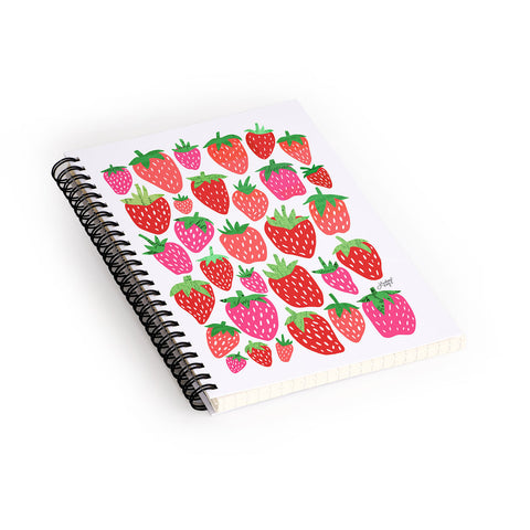Lindsey Kay Collective Strawberries Lindsey Kay Spiral Notebook
