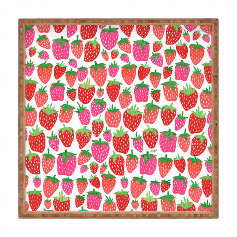 Lindsey Kay Collective Strawberries Lindsey Kay Square Tray