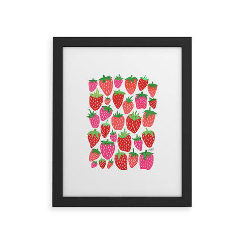 Lindsey Kay Collective Strawberries Lindsey Kay Framed Art Print