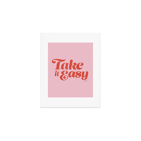 Lindsey Kay Collective Take it Easy Red Pink Art Print