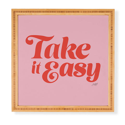 Lindsey Kay Collective Take it Easy Red Pink Framed Wall Art