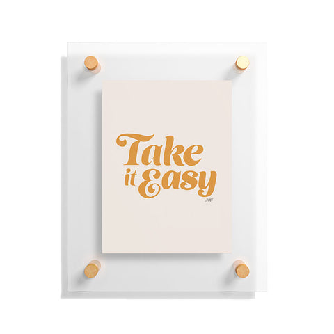 Lindsey Kay Collective Take it Easy Yellow Palette Floating Acrylic Print