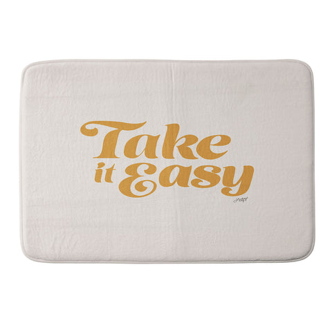 Lindsey Kay Collective Take it Easy Yellow Palette Memory Foam Bath Mat