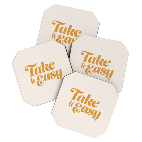 Lindsey Kay Collective Take it Easy Yellow Palette Coaster Set