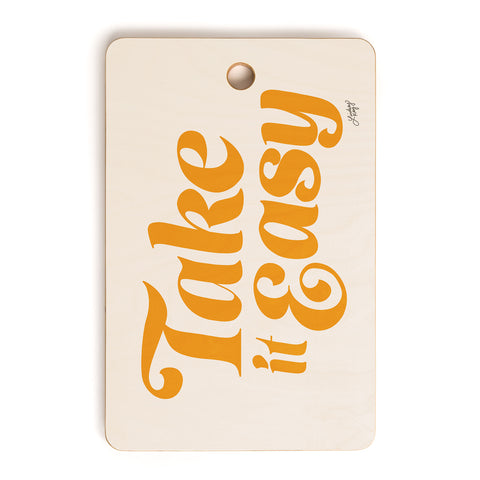 Lindsey Kay Collective Take it Easy Yellow Palette Cutting Board Rectangle