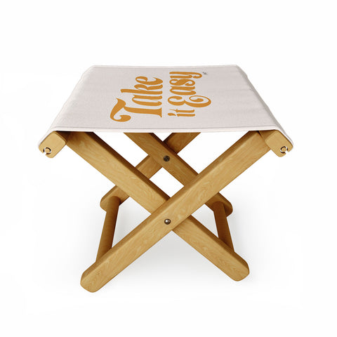 Lindsey Kay Collective Take it Easy Yellow Palette Folding Stool
