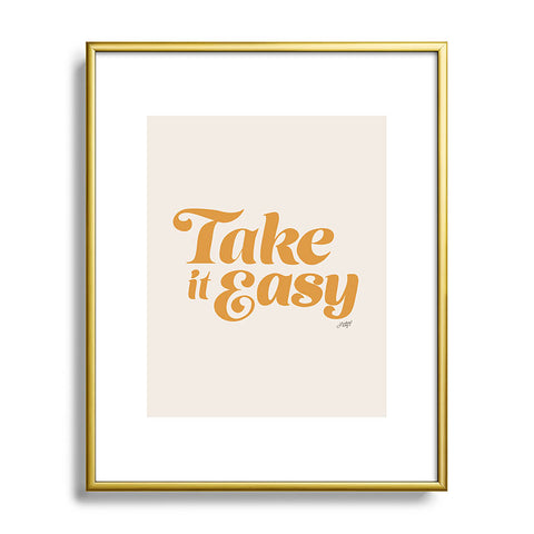 Lindsey Kay Collective Take it Easy Yellow Palette Metal Framed Art Print
