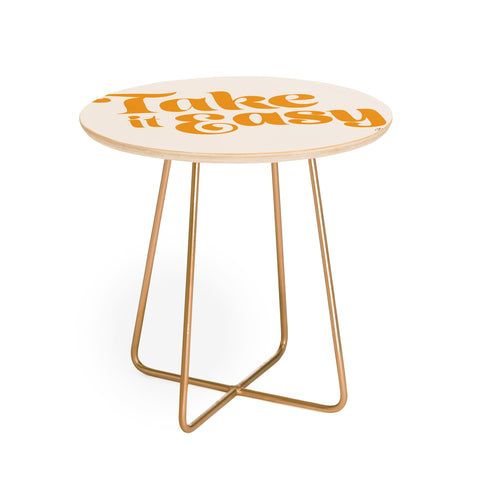 Lindsey Kay Collective Take it Easy Yellow Palette Round Side Table