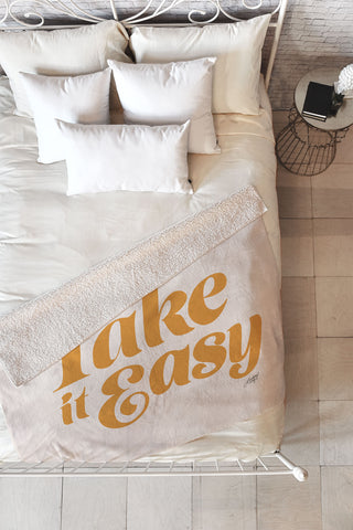 Lindsey Kay Collective Take it Easy Yellow Palette Fleece Throw Blanket