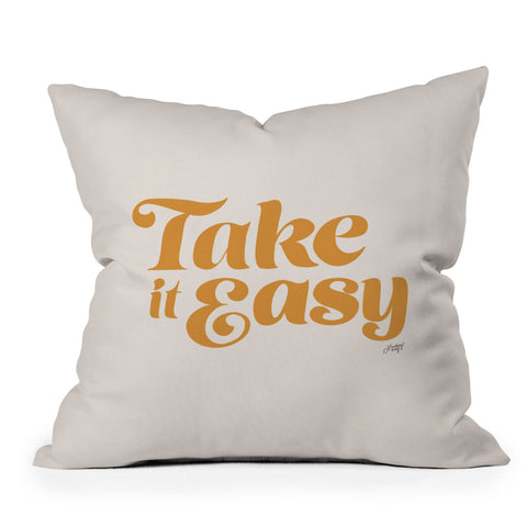 Lindsey Kay Collective Take it Easy Yellow Palette Outdoor Throw Pillow