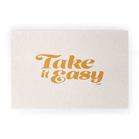 Lindsey Kay Collective Take it Easy Yellow Palette Welcome Mat